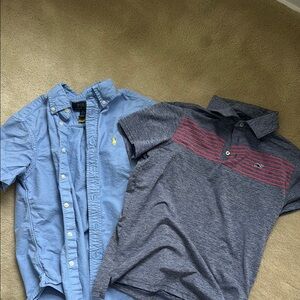 Blue Polo Ralph Lauren Shirt and Gray Vineyard Vines Polo